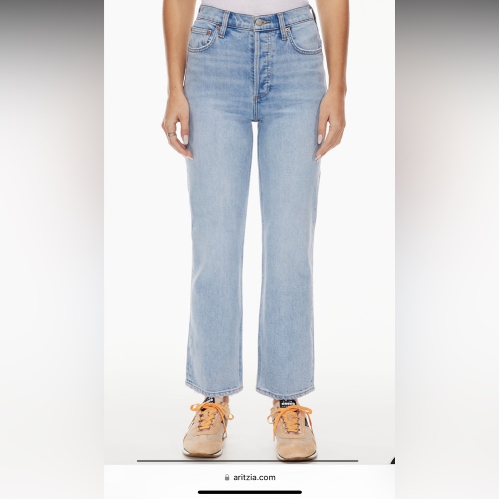 ARITZIA DENIM FORUM ARLO BLONDIE BLEU SIZE 24. WORN ONCE. - Picture 5 of 6